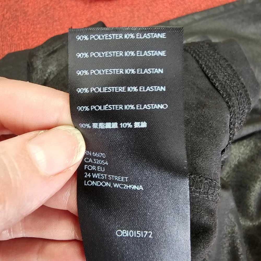 Free People Rio Vegan Faux Leather Crackle Pants Legging L Black Moto Baddie NWT